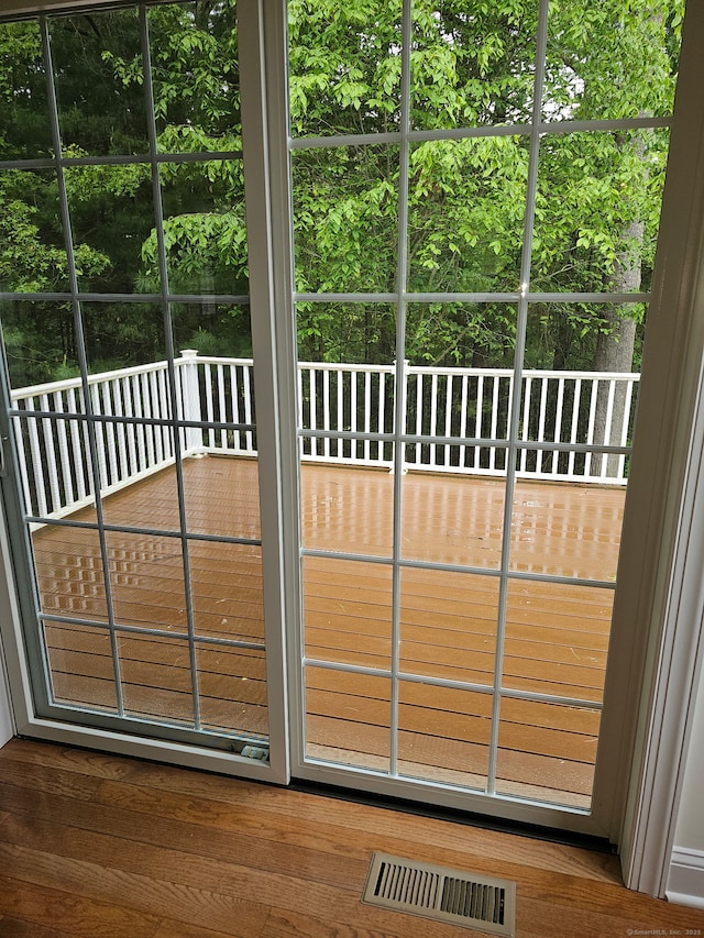 17 Marble Faun Ln Unit 17, Windsor, CT 06095 - doorway to outside with wood finished floors