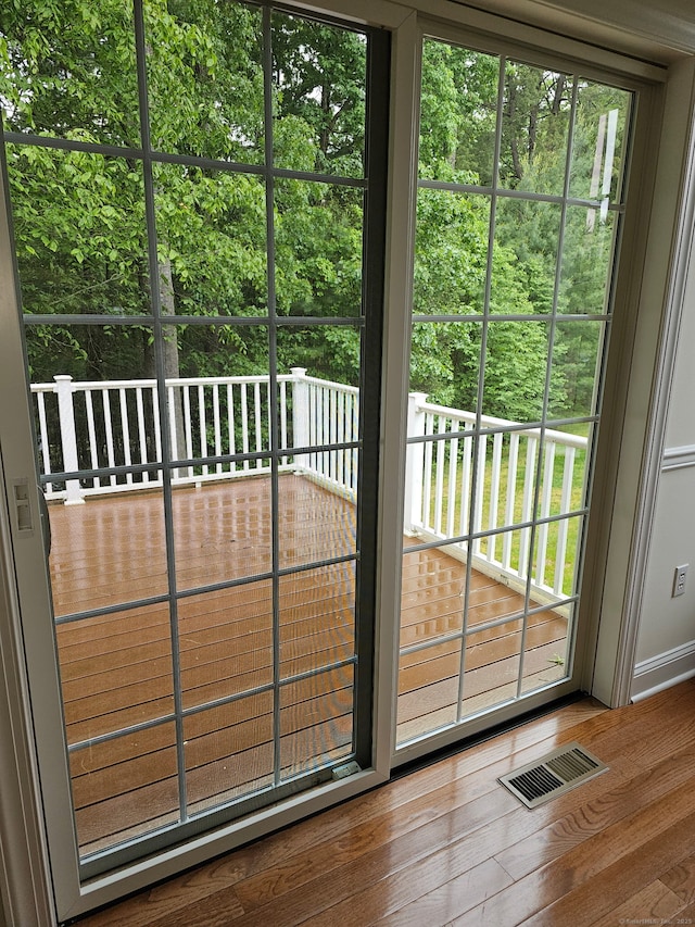 17 Marble Faun Ln Unit 17, Windsor, CT 06095 - doorway to outside with wood finished floors
