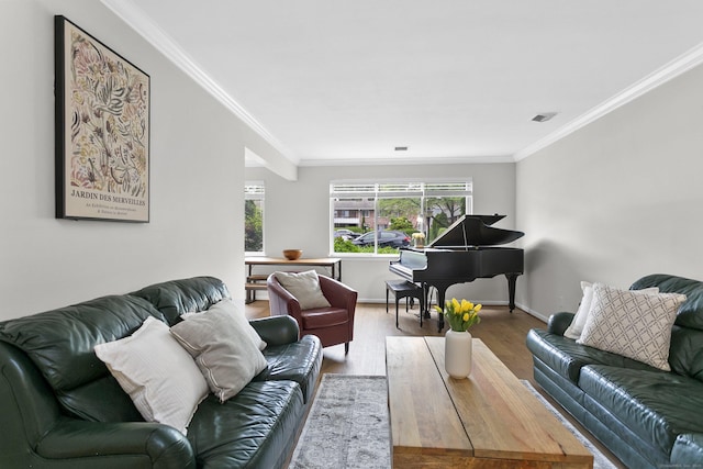116 Southport Woods Dr, Fairfield, CT 06890 - living area featuring crown molding, wood finished floors, and baseboards