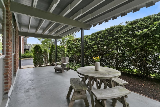 116 Southport Woods Dr, Fairfield, CT 06890 - view of patio / terrace with outdoor dining space