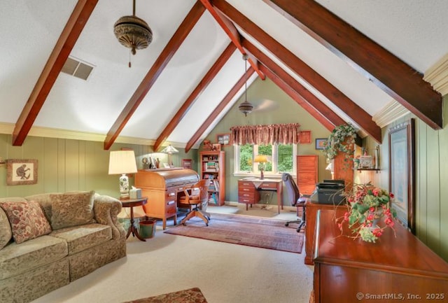 846 Arbutus St, Middletown, CT 06457 - living room with an office area and carpet
