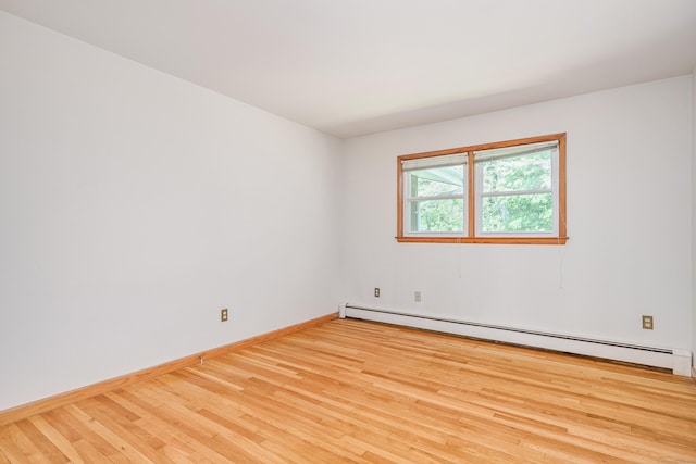66 Hobby Dr, Ridgefield, CT 06877 - unfurnished room with wood finished floors, a baseboard radiator, and baseboards
