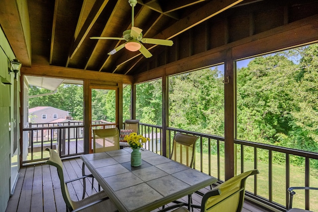 66 Hobby Dr, Ridgefield, CT 06877 - sunroom with a ceiling fan