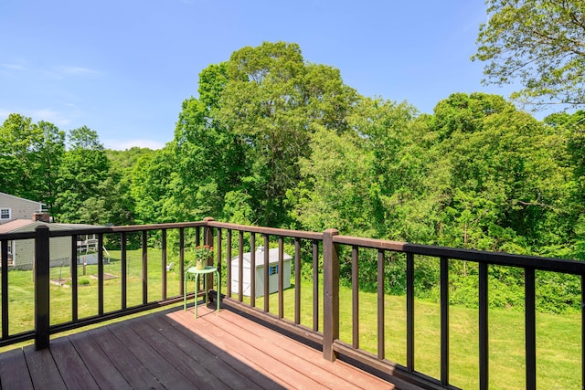 66 Hobby Dr, Ridgefield, CT 06877 - wooden deck featuring a lawn