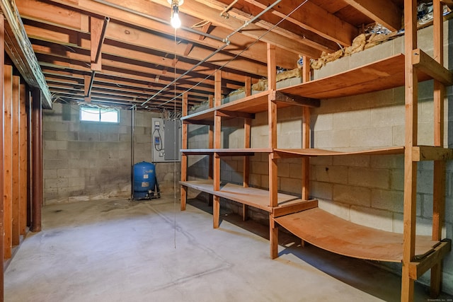 66 Hobby Dr, Ridgefield, CT 06877 - basement featuring a water pressure tank and electric panel