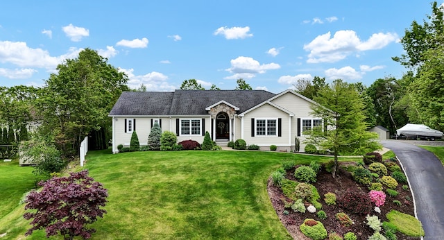 317 Old Orchard Rd, Bristol, CT 06010 - ranch-style home with a front yard