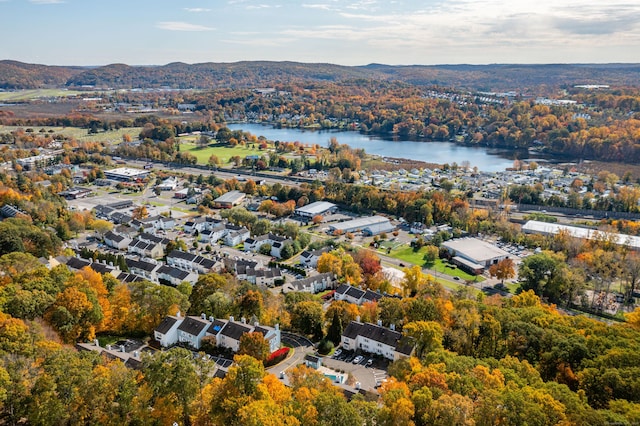 55 Mill Plain Rd Unit 34-14, Danbury, CT 06811 - aerial overview of property's location featuring a water and mountain view and a heavily wooded area