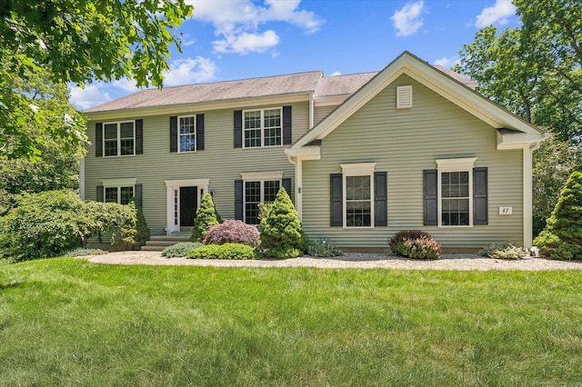 67 Bartman Rd, Haddam, CT 06441 - colonial house featuring a front yard