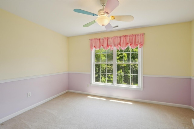 67 Bartman Rd, Haddam, CT 06441 - carpeted empty room with baseboards and a ceiling fan