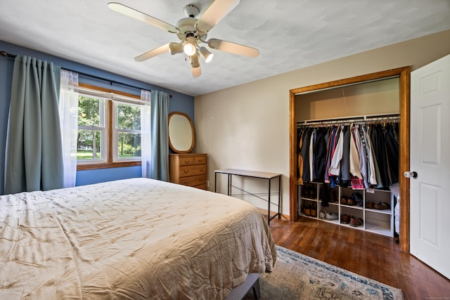 881 Pine St, Bristol, CT 06010 - bedroom featuring a closet, wood finished floors, and ceiling fan