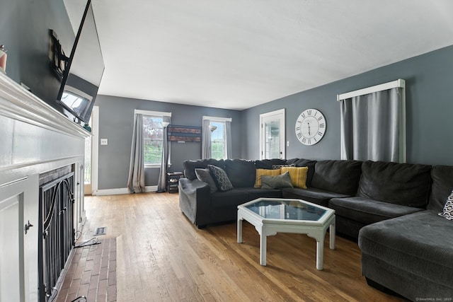 567 Bunker Hill Ave, Waterbury, CT 06708 - living area featuring wood finished floors and baseboards