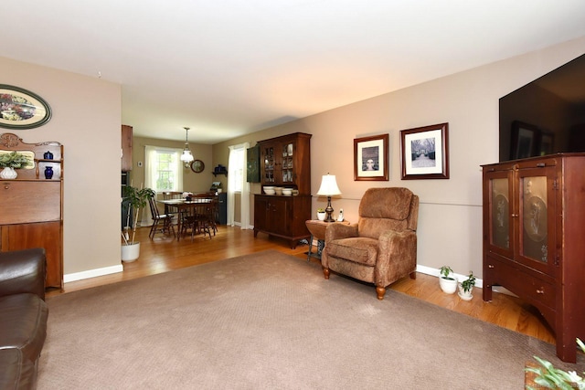 10 Brewer Rd, East Hampton, CT 06424 - living room with wood finished floors and baseboards