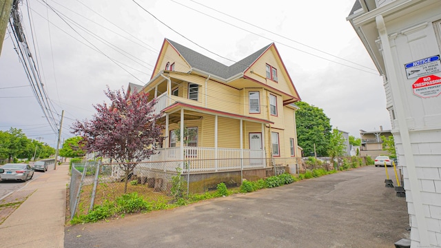 1149 Central Ave, Bridgeport, CT 06607 - view of front of home with covered porch