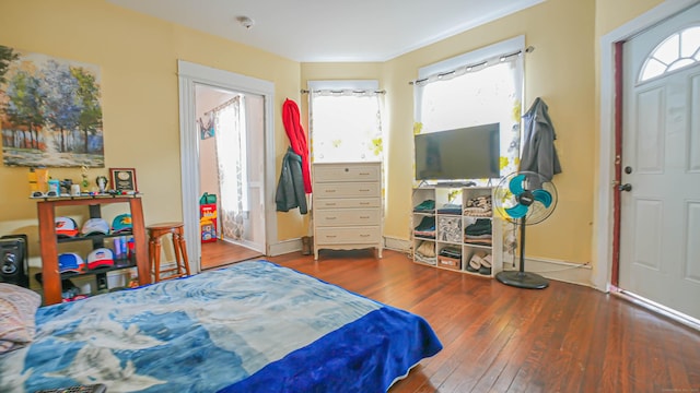 1149 Central Ave, Bridgeport, CT 06607 - bedroom featuring hardwood / wood-style floors and multiple windows