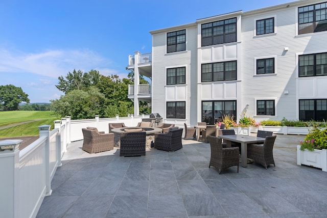 788 Farmington Ave Apt 202, Farmington, CT 06032 - view of patio with an outdoor living space and outdoor dining area