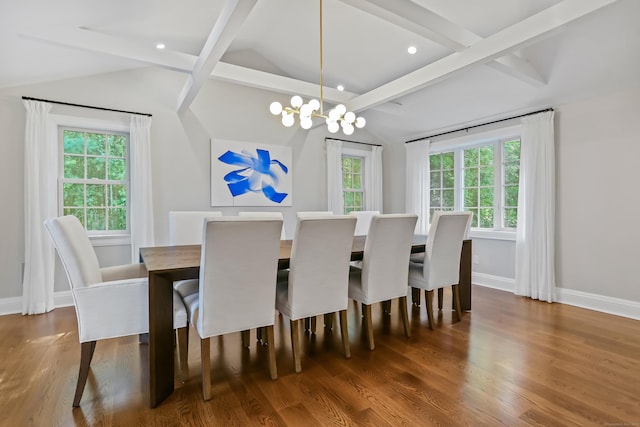 25 Conrad Rd, New Canaan, CT 06840 - dining area featuring baseboards, wood finished floors, a chandelier, and recessed lighting