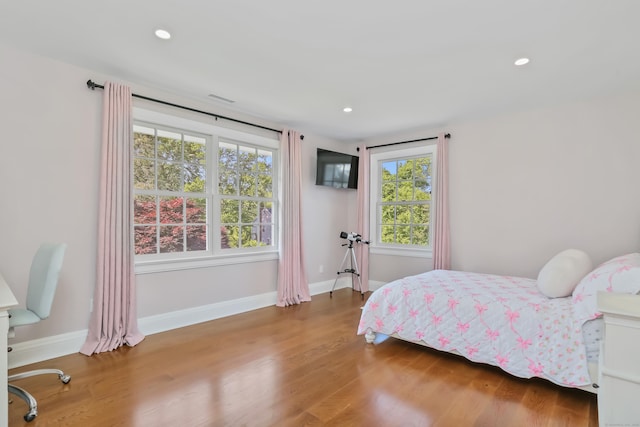 25 Conrad Rd, New Canaan, CT 06840 - bedroom with wood finished floors, recessed lighting, and baseboards