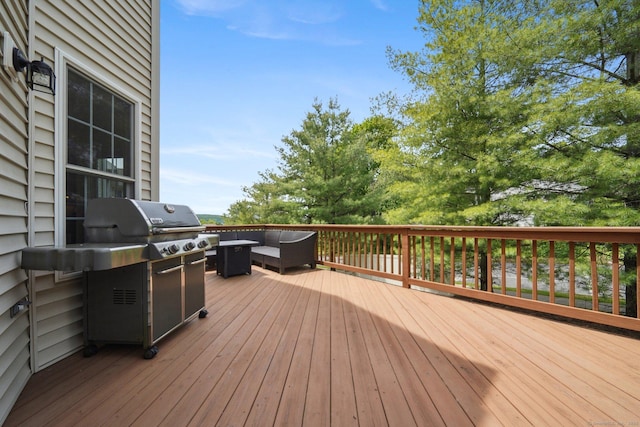 2 Tobins Ct, Danbury, CT 06810 - wooden deck featuring a grill and outdoor lounge area