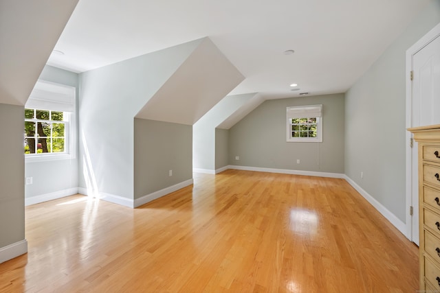 155 Garrigus Ct, Wolcott, CT 06716 - bonus room with plenty of natural light, light wood finished floors, baseboards, and vaulted ceiling
