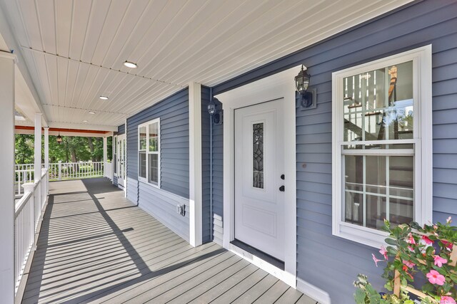 46 N Park St, Ellington, CT 06029 - view of wooden porch