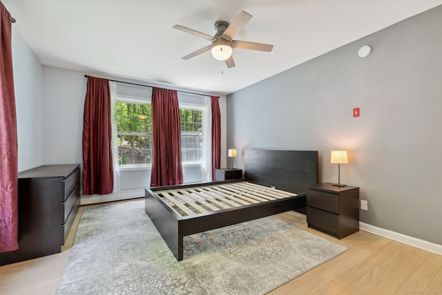 21 Dilaj Dr, Columbia, CT 06237 - bedroom with wood finished floors, baseboards, ceiling fan, and baseboard heating