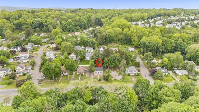 452 New Haven Ave, Derby, CT 06418 - aerial overview of property's location with a forest and nearby suburban area