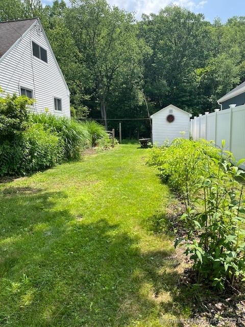 64 Hayes Rd, Simsbury, CT 06081 - view of yard with a storage unit