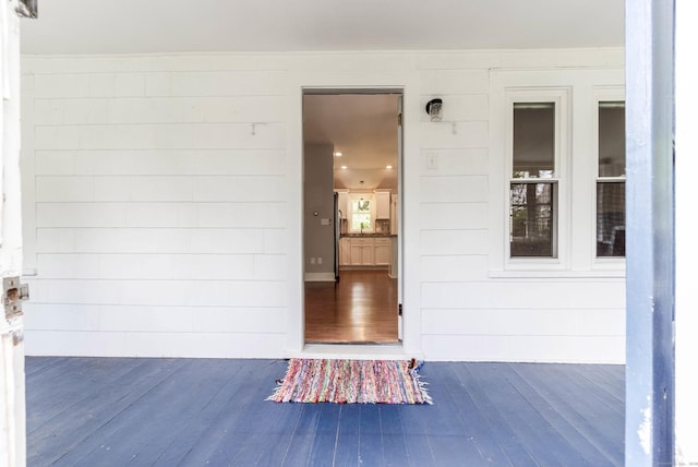 15 Seneca Rd, Middlefield, CT 06455 - doorway to property featuring a wooden deck