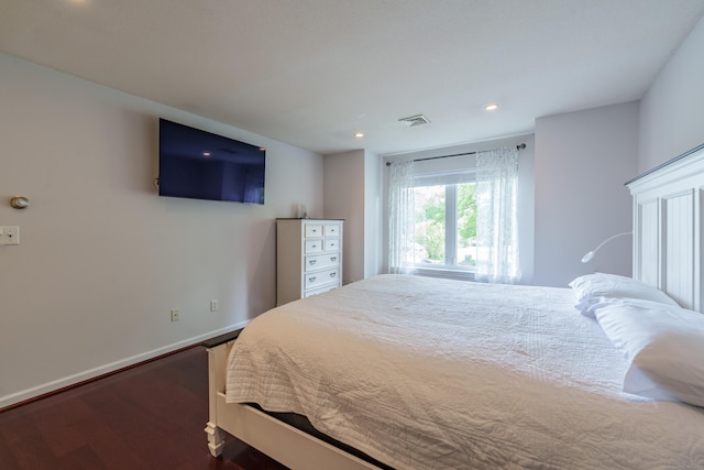 97 Spring Wood Ln, Bloomfield, CT 06002 - bedroom featuring dark wood-style flooring, recessed lighting, and baseboards