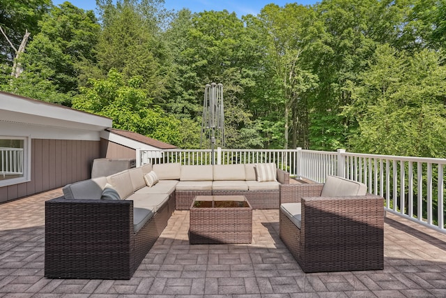 227 Dublin Hill Rd, Southbury, CT 06488 - view of patio / terrace featuring outdoor lounge area