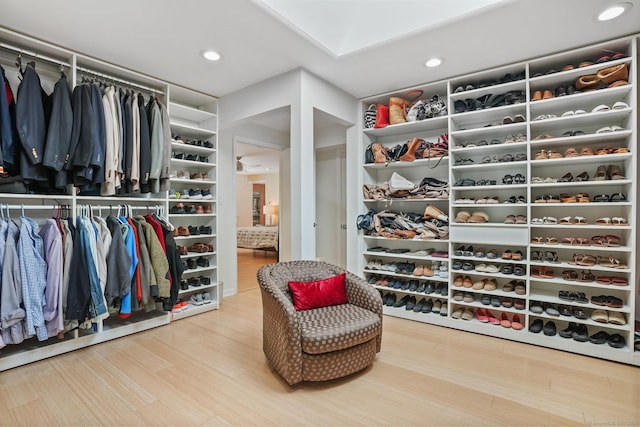 227 Dublin Hill Rd, Southbury, CT 06488 - walk in closet featuring wood finished floors