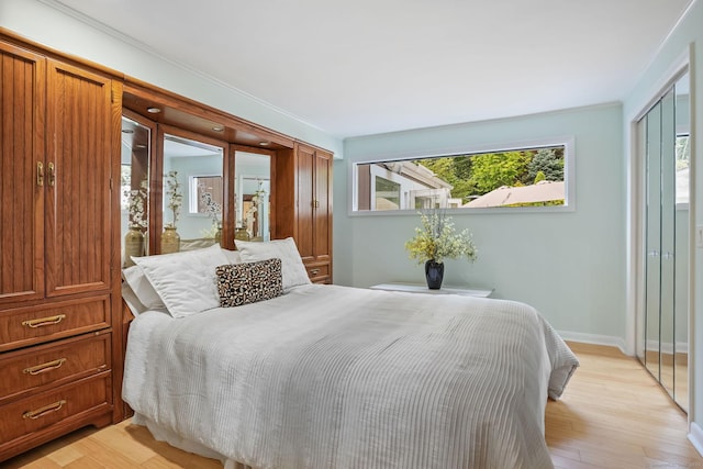 227 Dublin Hill Rd, Southbury, CT 06488 - bedroom featuring light wood-style floors, a closet, and baseboards