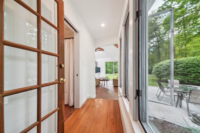 6 Downe Ln, Wilton, CT 06897 - hallway featuring light wood-type flooring and recessed lighting