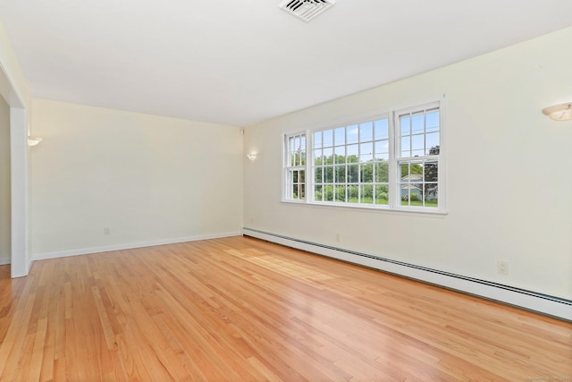 31 Elizabeth St, Shelton, CT 06484 - unfurnished room with a baseboard radiator, wood finished floors, and baseboards