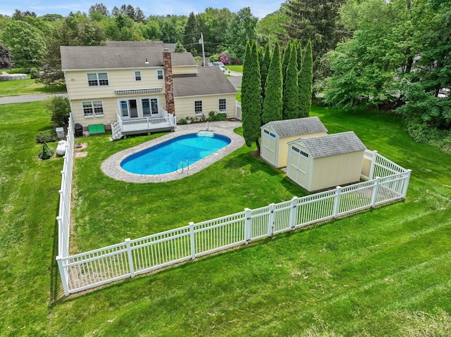 31 Elizabeth St, Shelton, CT 06484 - view of pool featuring a wooden deck