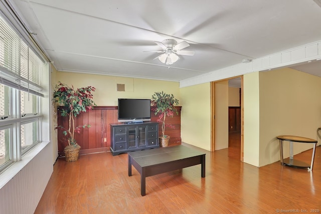 38 Craig Ave, Southington, CT 06489 - living room with wood finished floors and a ceiling fan