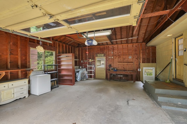 38 Craig Ave, Southington, CT 06489 - garage with washer / clothes dryer and a garage door opener