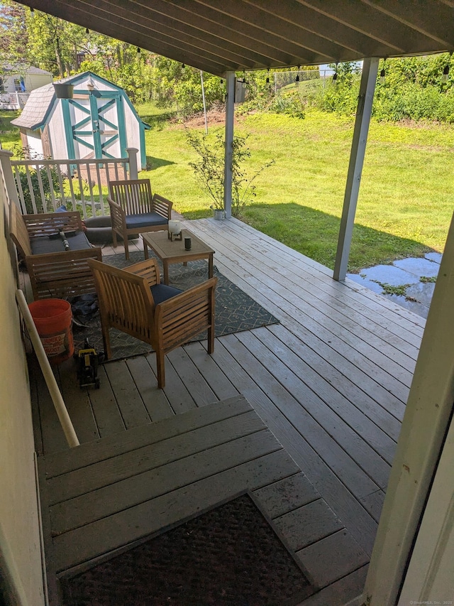 4 Lynn Ln, Windsor Locks, CT 06096 - wooden deck with a lawn