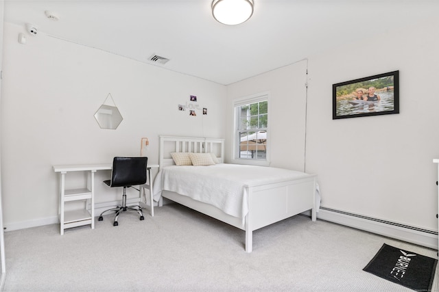 3657 Park Ave, Fairfield, CT 06825 - carpeted bedroom featuring baseboard heating