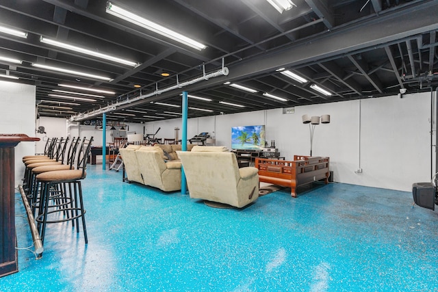 3657 Park Ave, Fairfield, CT 06825 - finished basement with a dry bar