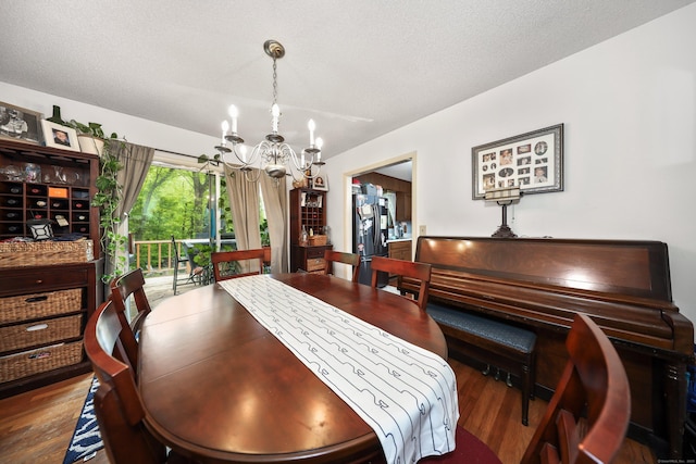 408 Reservoir Rd, Southbury, CT 06488 - dining room featuring a chandelier and wood finished floors