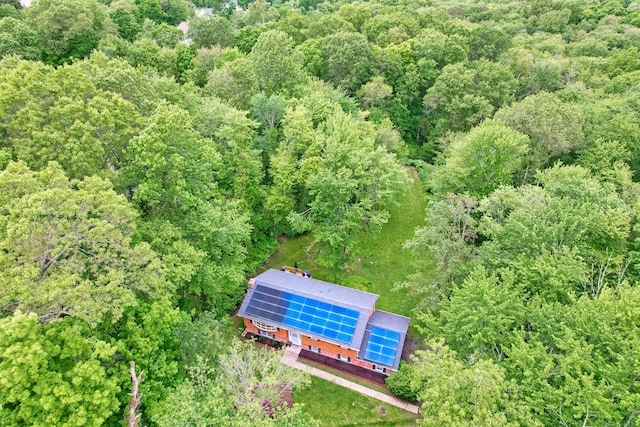 408 Reservoir Rd, Southbury, CT 06488 - aerial view of property and surrounding area with a heavily wooded area