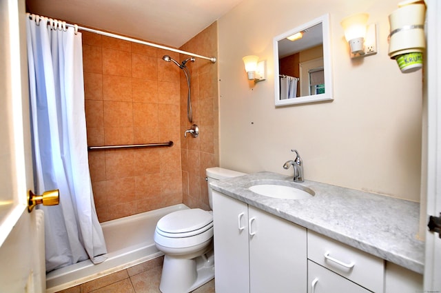 27 Prospect St, Bloomfield, CT 06002 - bathroom with toilet, tile patterned flooring, vanity, and a tile shower