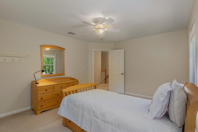 113 Charles St, Tolland, CT 06084 - bedroom featuring light colored carpet, baseboards, and ceiling fan