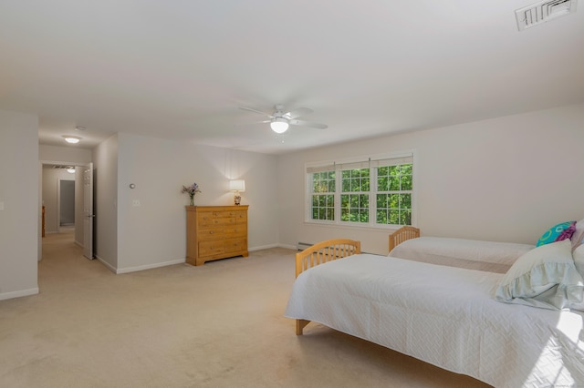 113 Charles St, Tolland, CT 06084 - bedroom featuring light colored carpet, baseboards, and ceiling fan