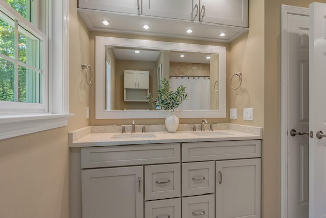 113 Charles St, Tolland, CT 06084 - bathroom with double vanity and plenty of natural light