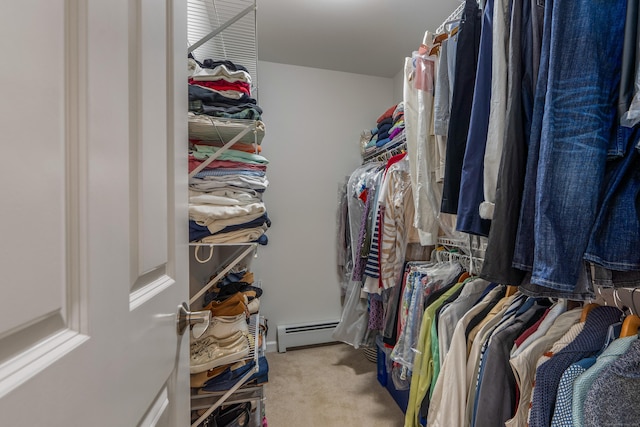 113 Charles St, Tolland, CT 06084 - spacious closet featuring a baseboard heating unit and carpet flooring