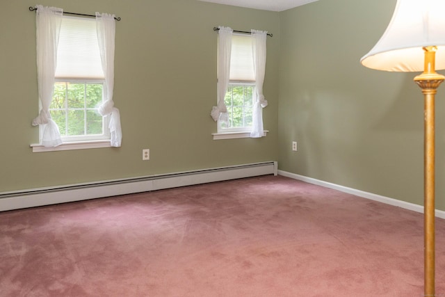 613 Ridgewood Rd, Middletown, CT 06457 - empty room with carpet, a baseboard heating unit, and baseboards