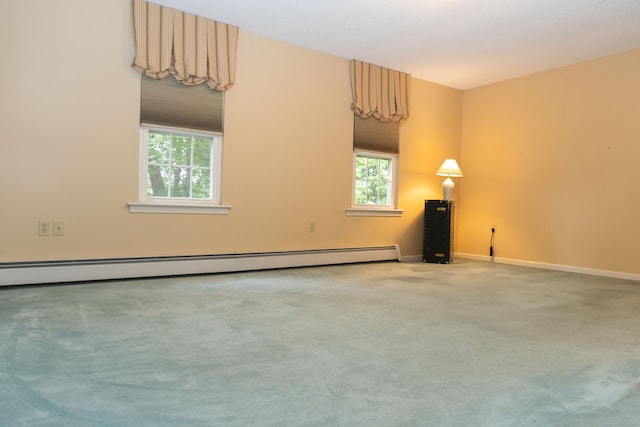 613 Ridgewood Rd, Middletown, CT 06457 - carpeted spare room featuring a baseboard radiator and baseboards
