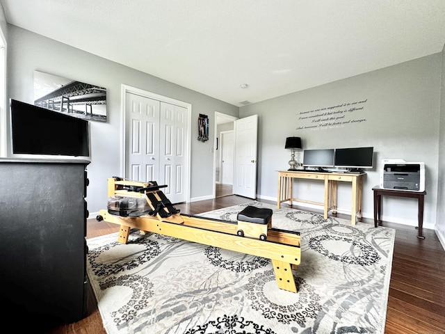 273 New London Rd, Colchester, CT 06415 - home office with baseboards and wood finished floors